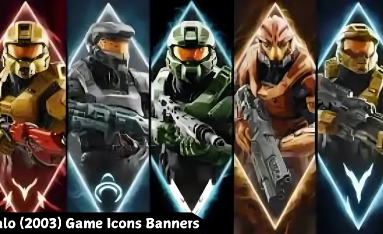 Halo (2003) game Icons Banners: